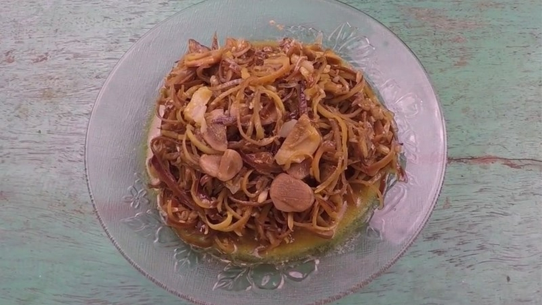 hoa chuối xào mẻ